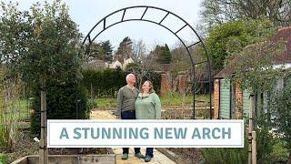 Installing A New Garden Arch  Harrod Horticultural Roman Garden Arch  Cottoverdi