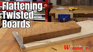 How to Flatten Warped Boards on your Planer or Drum Sander  Use this simple sled