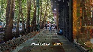 Inside TEHRAN Walking on Valiasr Street  تهران، خیابان ولیعصر