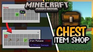 How To Make Chest Shop UI using Command Block  in Minecraft Bedrock Edition