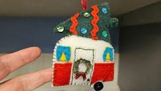 Happy Holidays Handmade Christmas decorations - home decorgift ideas. #sewing #crafting