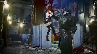 Resident Evil 2 Mod Claire Tifa Costume Ryona