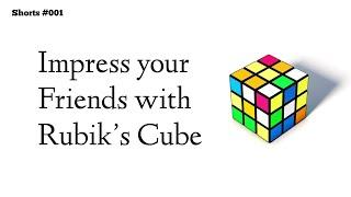 Impress Your Friends with this Trick - Rubik’s Cube Tricks #shorts