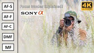 Sony Autofocus Modes Explained  Sony Autofocus Settings  Sony A7IV  Sony A7III  Sony A1 Sony a9