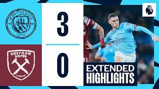 EXTENDED HIGHLIGHTS  Man City 3-0 West Ham  ANOTHER record for Haaland and 1000 goals under Pep