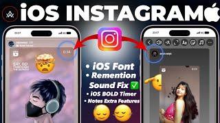 New iOS Instagram  iOS BOLD Timer + IOS Fonts On Android  IOS Instagram On Android 2024 st insta