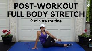 9 Min POST-WORKOUT FULL BODY STRETCH - For Recovery & Flexibility