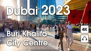 Dubai  Burj Khalifa City Centre  4K  Walking Tour
