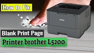 How to Fix Printer Brother L5200 Blank Print Page Mystery
