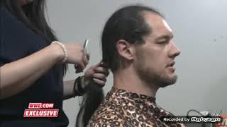 Baron Corbin cuts his long hair to have a new bald look