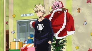 Dressing up bakugo for Christmas partydub