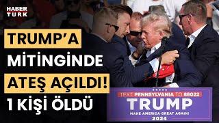 SON DAKİKA Donald Trumpa mitingi sırasında ateş açıldı 1 kişi öldü