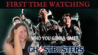 * I LOVE THIS GUY * - Girlfriend First time Watching  Reaction * GHOSTBUSTERS *