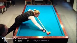 Landesmeisterschaft Freie Partie Karambol Billard Wischnowski vs. Keller