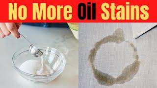 Quick Remove Oil Stains from White Clothes  with Baking Soda & Vinegar  5-Minute Bright Side