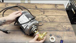 How to connect a glycol chiller motor and pump WITHOUT a pump key