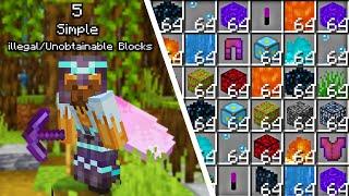 5 Simple illegalUnobtainable Items 100% in Survival Minecraft MCPEXboxWindowsSwitchPS