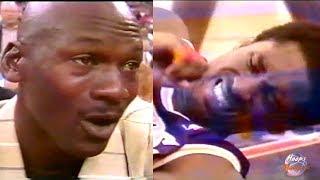 Kobe Bryant Gets Injured During Michael Jordan Interview