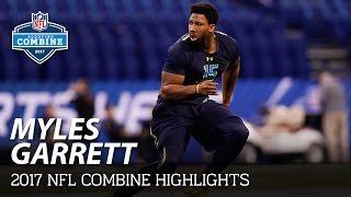 Myles Garrett Texas A&M DL  2017 NFL Combine Highlights