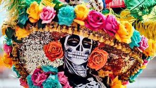 This is Day of The Dead Parade in Mexico City Día De Muertos