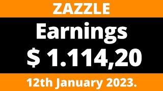 ZAZZLE My Earnings  $ 1.11420