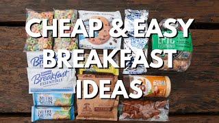 GROCERY STORE BACKPACKING FOOD  Cheap & Easy Breakfast Ideas