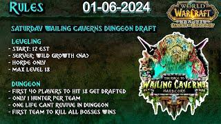 Wailing Cavern Speedrun TOURNAMENT - Tauren Druid 1-18  SoD Classic w Timestamps