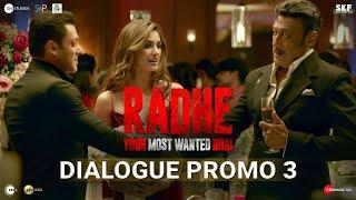 Radhe Dialogue Promo 3  Salman Khan  Jackie Shroff  Prabhu Deva  13th May