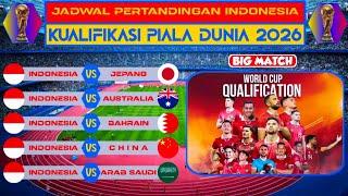 JADWAL PERTANDINGAN INDONESIA KUALIFIKASI PIALA DUNIA 2026 PUTARAN KE 3