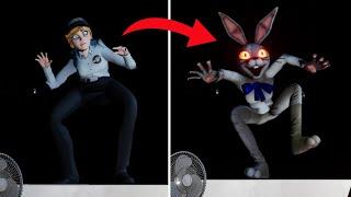 Vanessa transforms into Vanny behind the desk - Five Nights at Freddys Security Breach