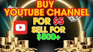 $5 for youtube channel 1000 subscribers. sell for $500 or more. youtube monetization channels