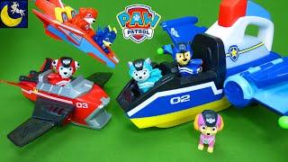 Paw Patrol Jet to the Rescue Mini Surprise Toys Vehicles Chase and Skye Marshall Toy Videos for Kids