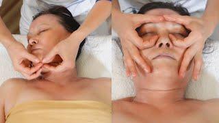 How to remove SWELLING get rid of DOUBLE CHIN and tighten the OVAL of the face. Modeling MASSAGE.