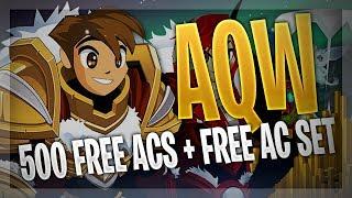 AQW - 500 ACs for FREE New Holiday Paladin AC Set for FREE Non-mem How to get Both