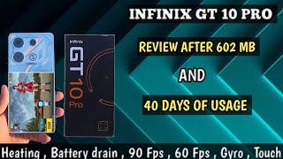 INFINIX GT 10 PRO PUBG REVIEW AFTER UPDATE  602  AND AFTER 40 DAYS OF USAGE  BATTERY  HEATING 