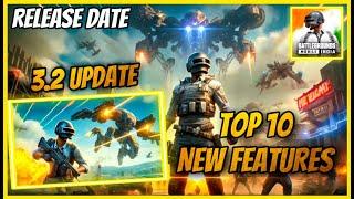 3.2 UPDATE TOP 10 NEW FEATURES AND RELEASE DATE  FLYING TRANSFORMER FEATURE AND MORE  BGMI 