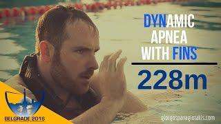 DYN 228m  Giorgos PANAGIOTAKIS  Serbian Open Freediving Championship 2016