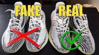 EXPOSING YEEZY 350 V2 ZEBRA REAL VS FAKE *BUYER BEWARE*