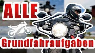 ALLE Grundfahraufgaben mit dem Motorrad zusammengefasst   Prüfungswissen