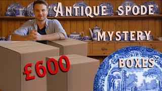 £600 Spode Mystery Boxes - Antique Haul - Unboxing video
