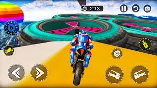 Bike Racing Fever 3D - Mega Ramp Stunt Bike Simulator #4 - Gameplay Android