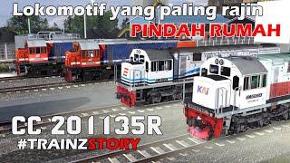 LOKOMOTIF YANG PALING BANYAK BOLAK-BALIK SUMATERA JAWA Kisah CC 201 135R  TRAINZSTORY