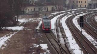 BR 642 Ausfahrt in Äberschbach  German DB class 642 leaves Ebersbach