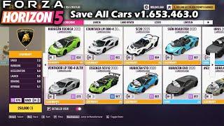 Forza Horizon 5 Save v1.653.463.0 All Cars