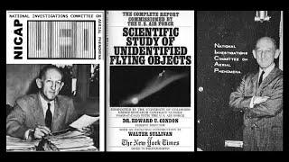 Negative strongly biased Condon UFO Report discussed by Donald Keyhoe in a 1968 press conference