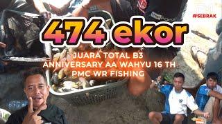 BARU LEMPAR LANGSUNG DI LAHAP ANNIVERSARY AA WAHYU KE 16 WR FISHINGPMC WR FISHING LOMBA IKAN MAS