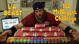 L.A. BEAST vs 150 MCDONALDS CHICKEN MCNUGGETS