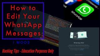 How To Edit WhatsApp Messages After Sending in PC  Using Inspect  WHATSAPP WEB TRICKsin ur screen