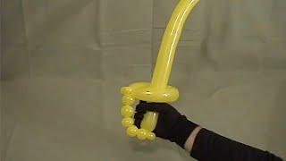 Learn how to make the classic pirate sword using balloon twisting