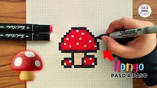 Como pintar un Hongo en PIXEL ART – Tutorial paso a paso #hongo